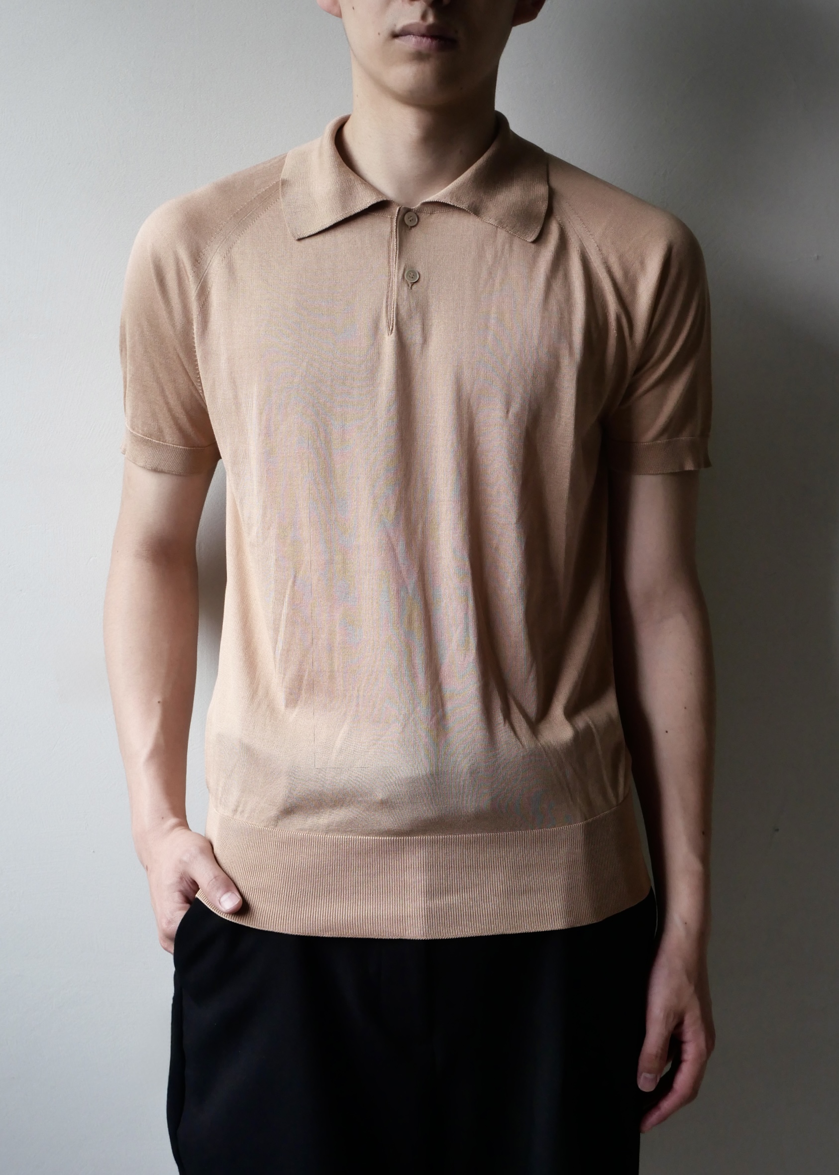 2000s "GUCCI" silk polo shirts