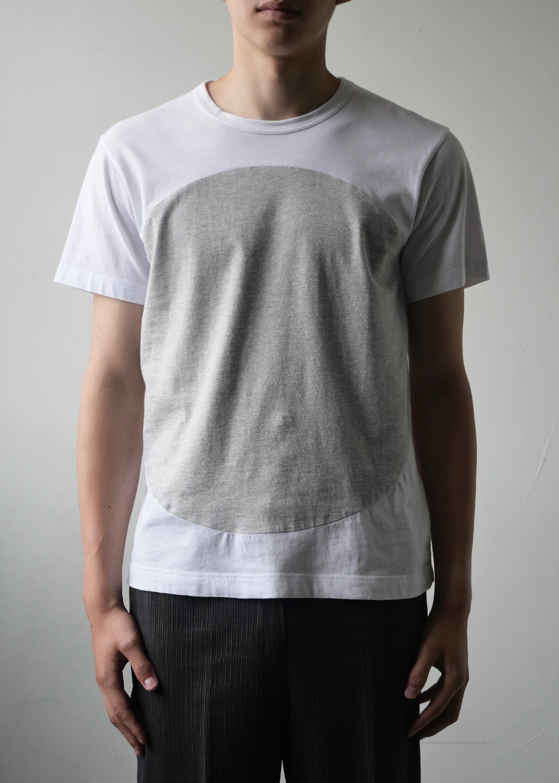 COMME DES GARCONS SHIRT 10 CORSE COMO circle switching tee