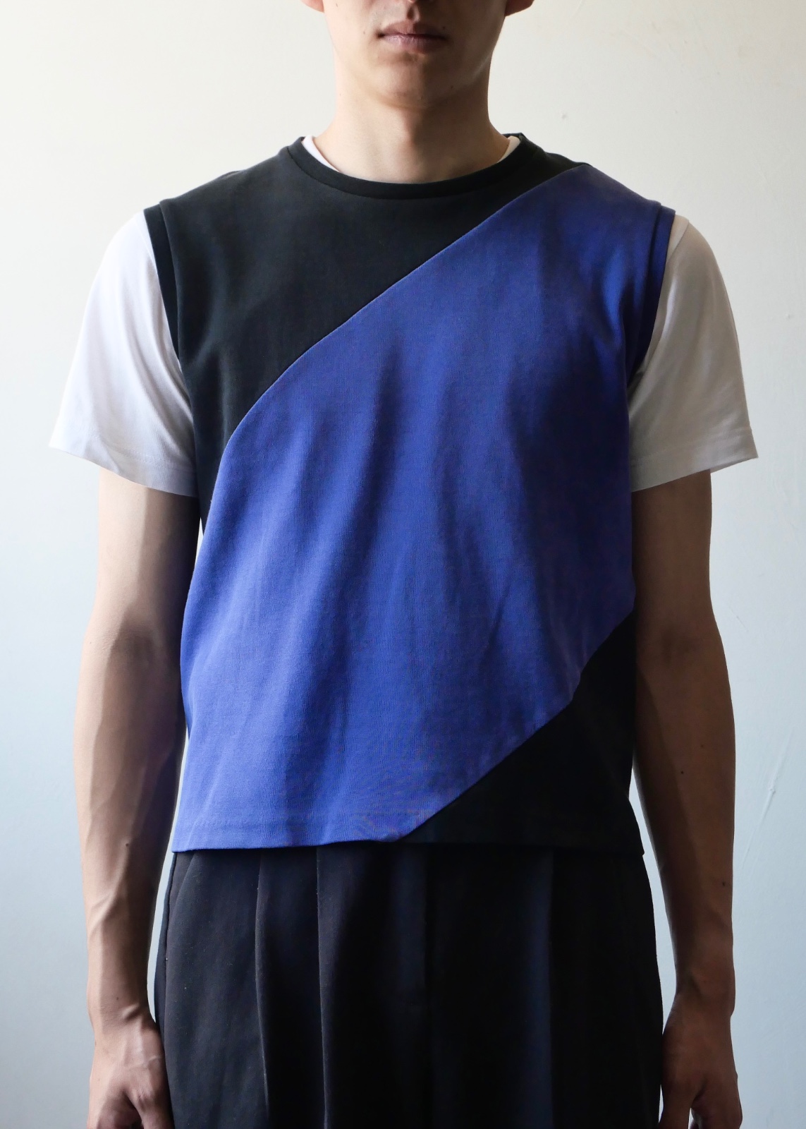 RAF SIMONS bi -color vest