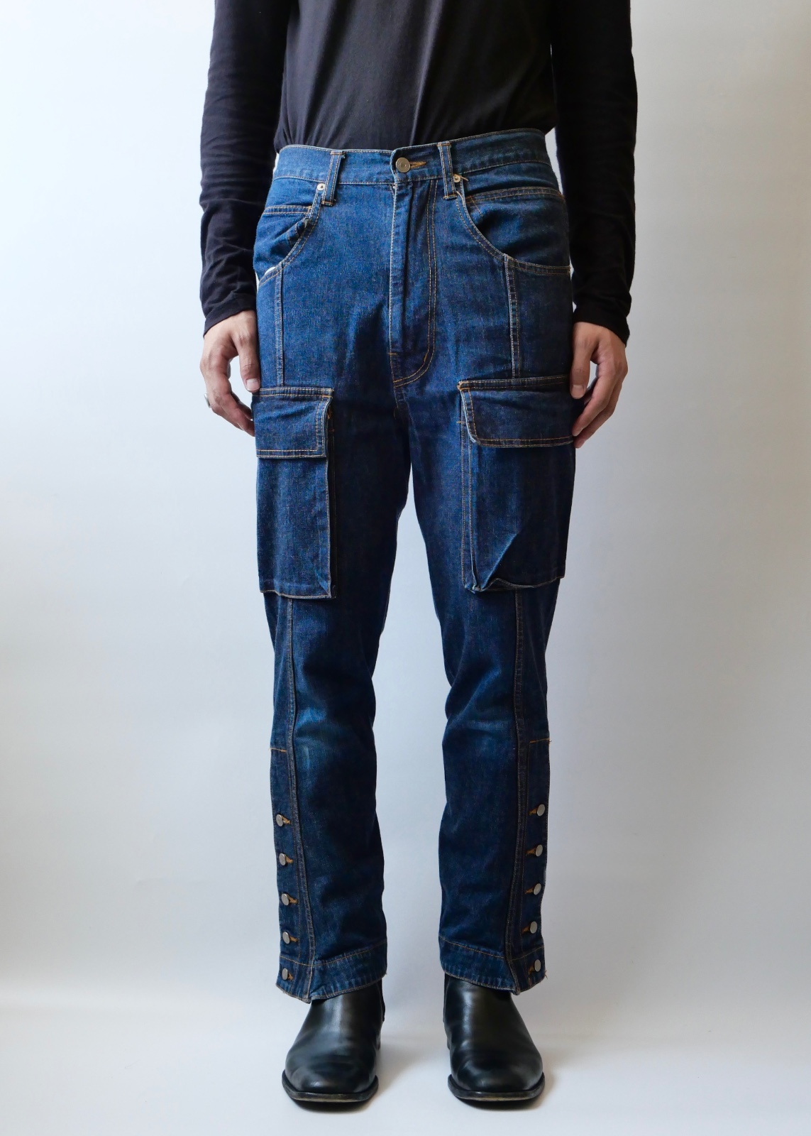 CABANE DE ZUCCA deformation straight denim