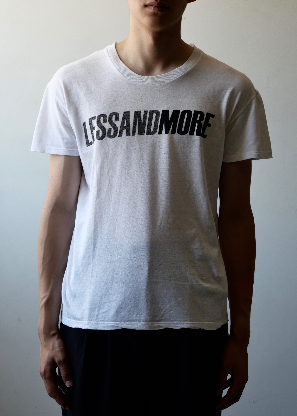 DIOR HOMME less and more print tee