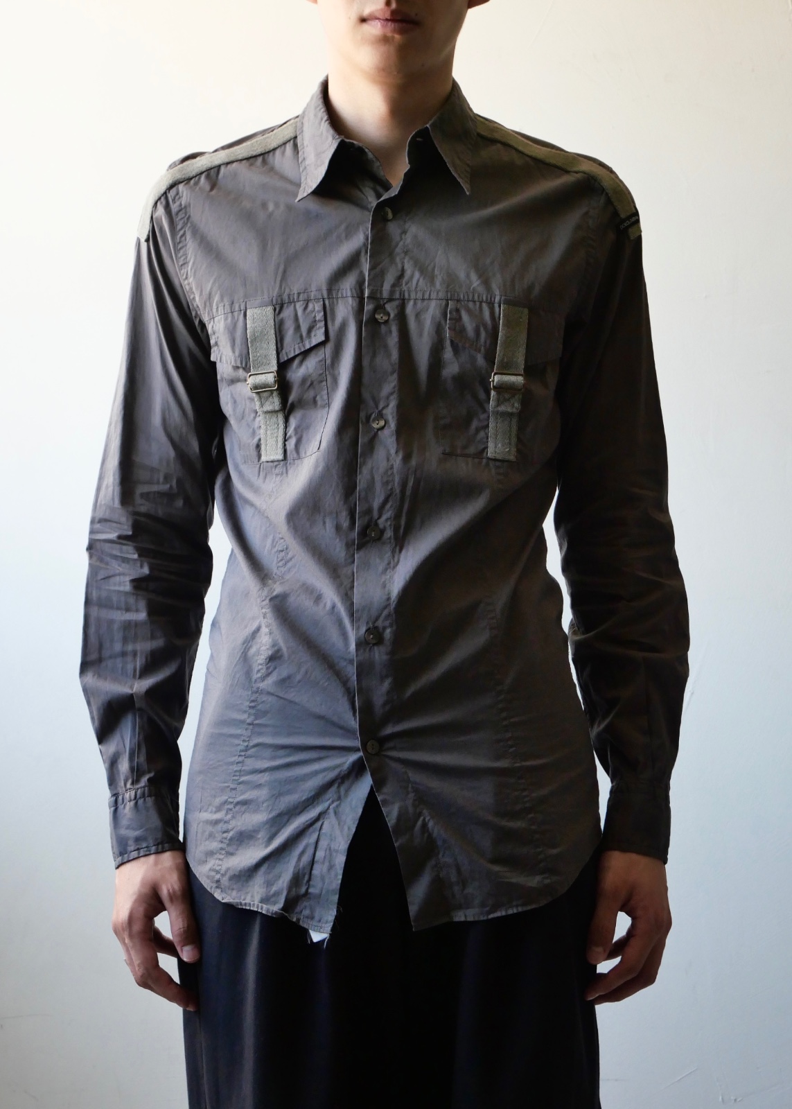 DOLCE&GABBANA bontage militaly shirts