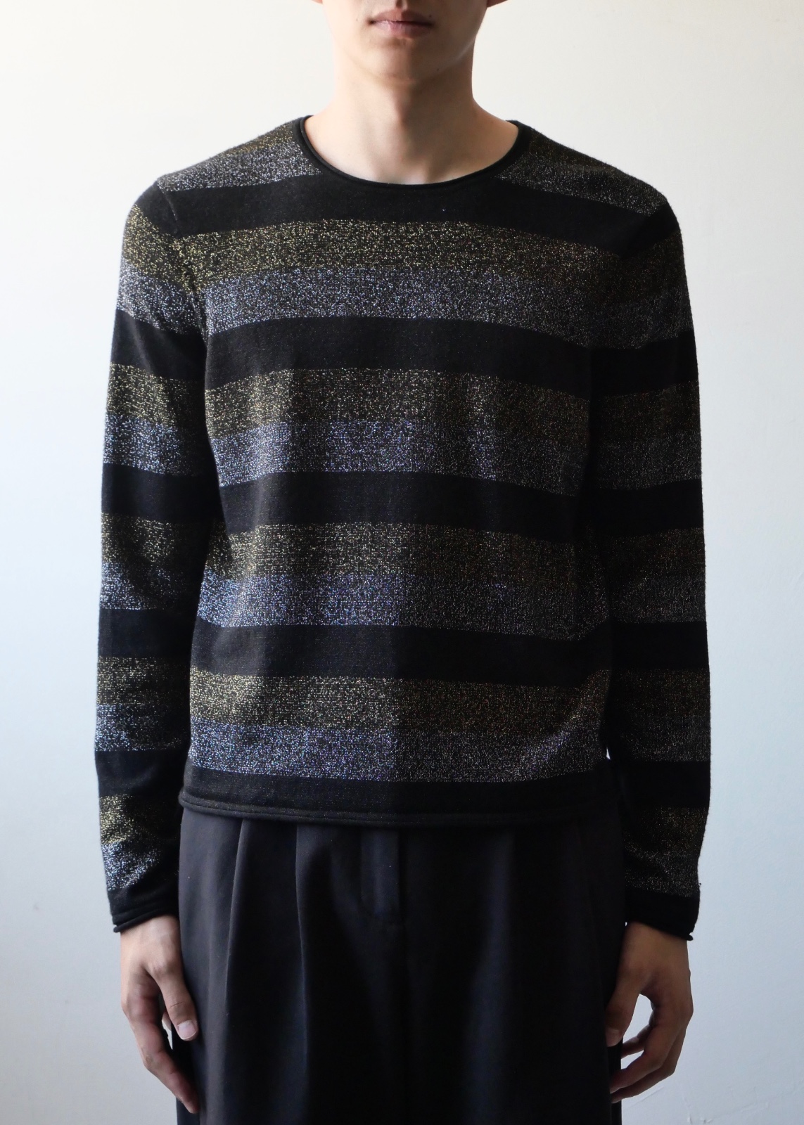 lame border long sleeve