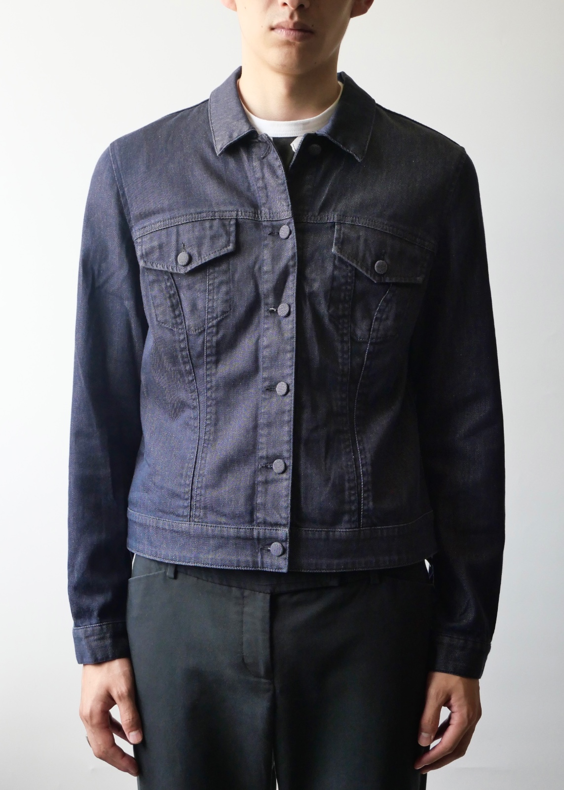 M by Kostas Murkudis stretch denim jacket -NAVY-