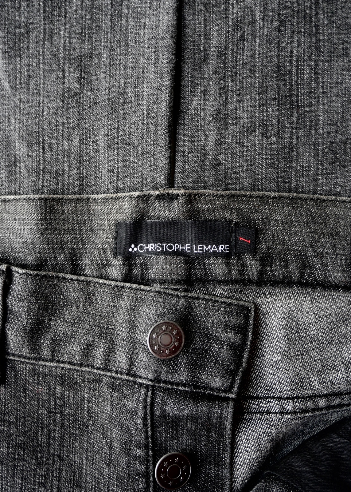 1990 or 2000s Christophe Lemaire straight denim | EL NOTE | EL NOTE