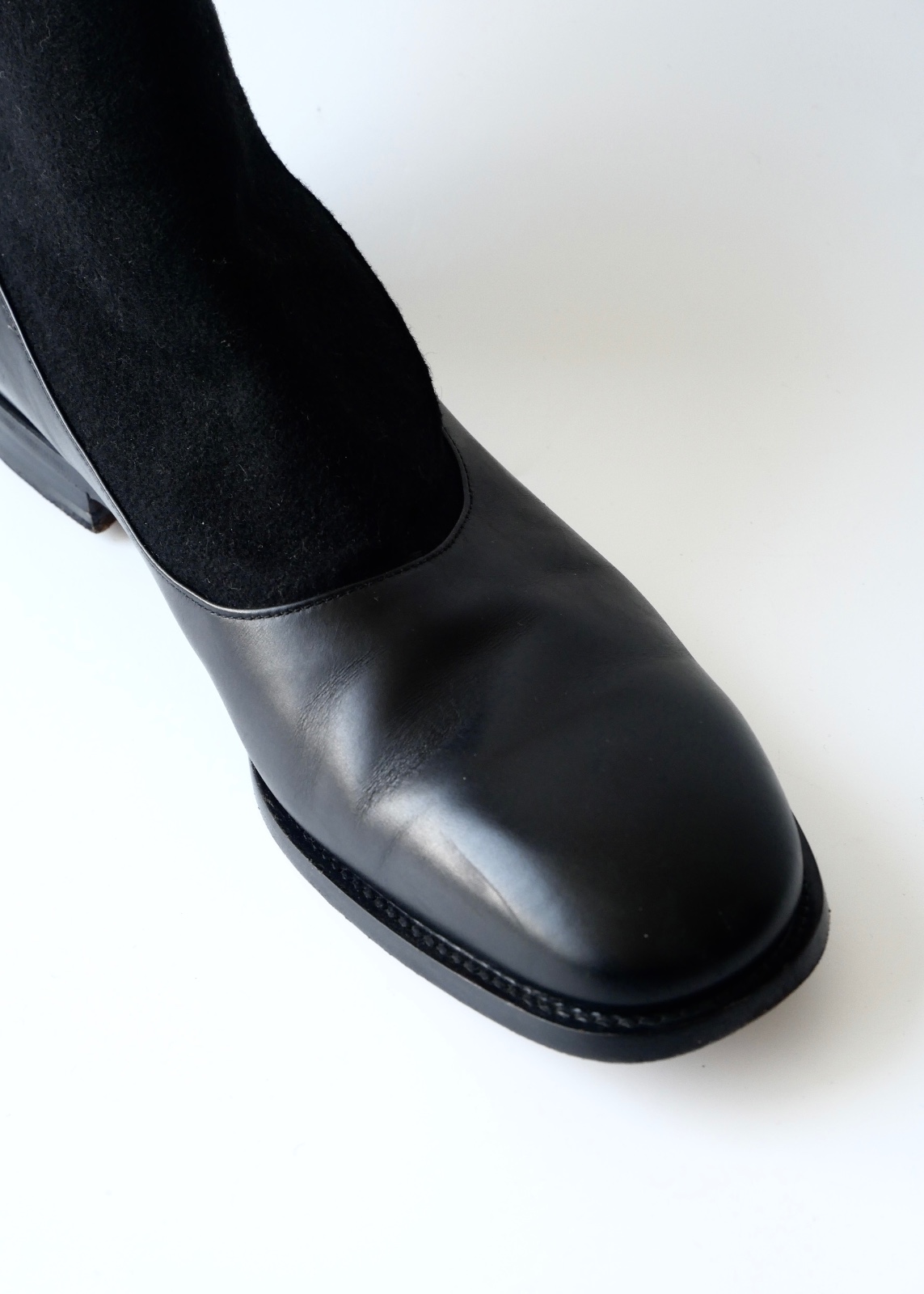 JIL SANDER Suede Panel Ankle Boots